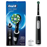 Pro 1000 Rechargeable Electric Toothbrush Twin Pack, Black and Turquoise