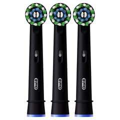 Oral-B CrossAction X-Filaments Replacement Brush Heads Refill, Black 3 Count