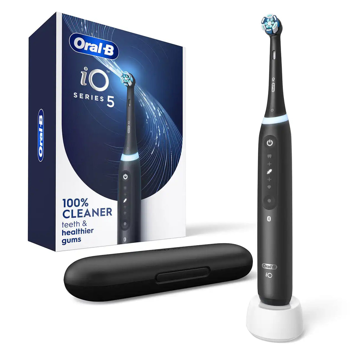 Oral-B iO Series 5 Rechargeable Electric Toothbrush, Matte Black