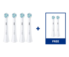 Oral-B iO Ultimate Clean Replacement Brush Heads, 6-Count, White