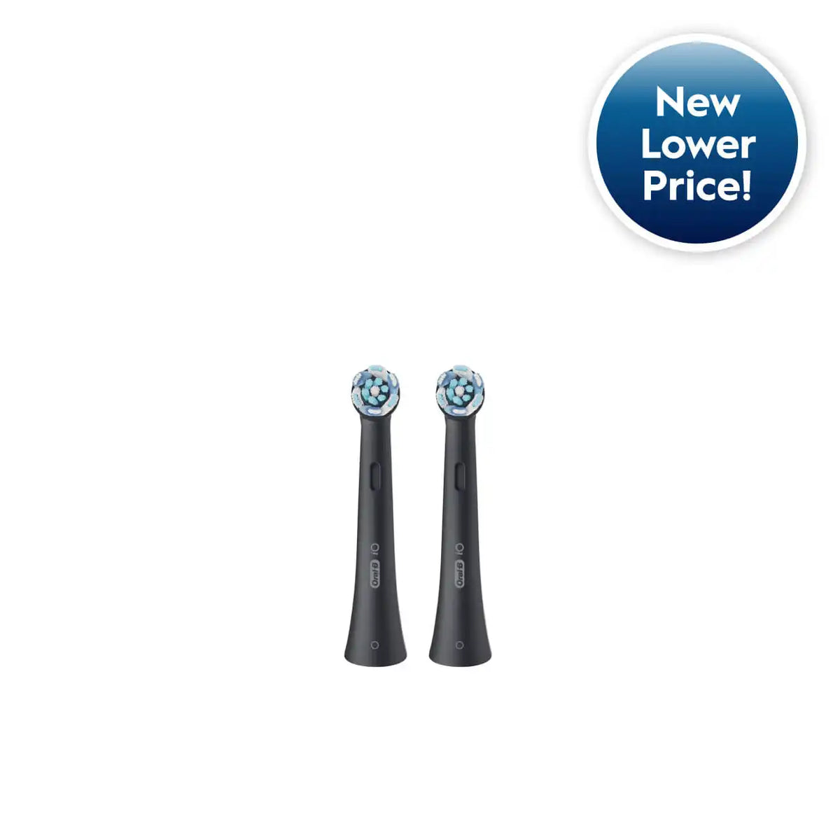 Oral-B iO Ultimate Clean Replacement Brush Heads, 2-Count, Black