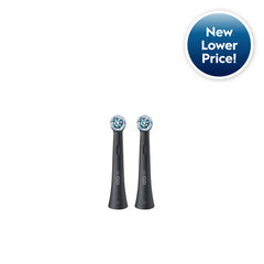 Oral-B iO Ultimate Clean Replacement Brush Heads, 2-Count, Black